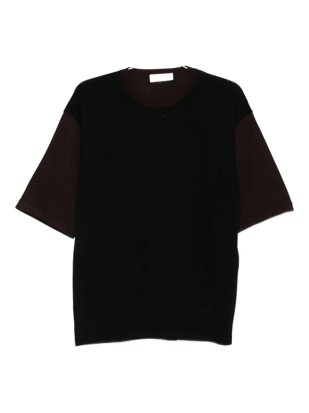 Lanvin Colour-block Short-sleeve T-shirt In Black