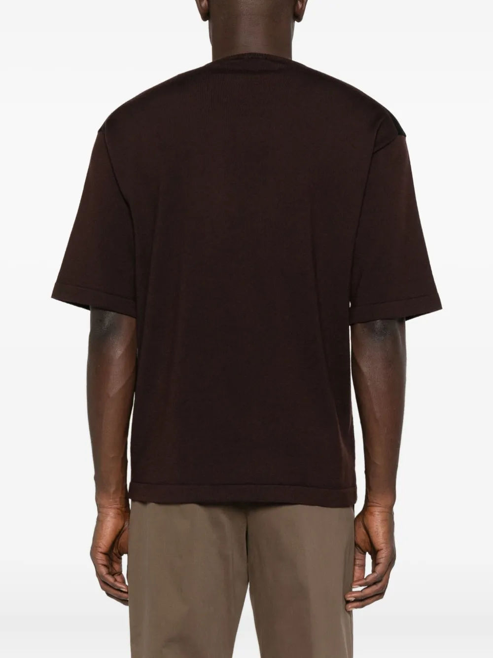 Lanvin Colour-block Short-sleeve T-shirt In Black