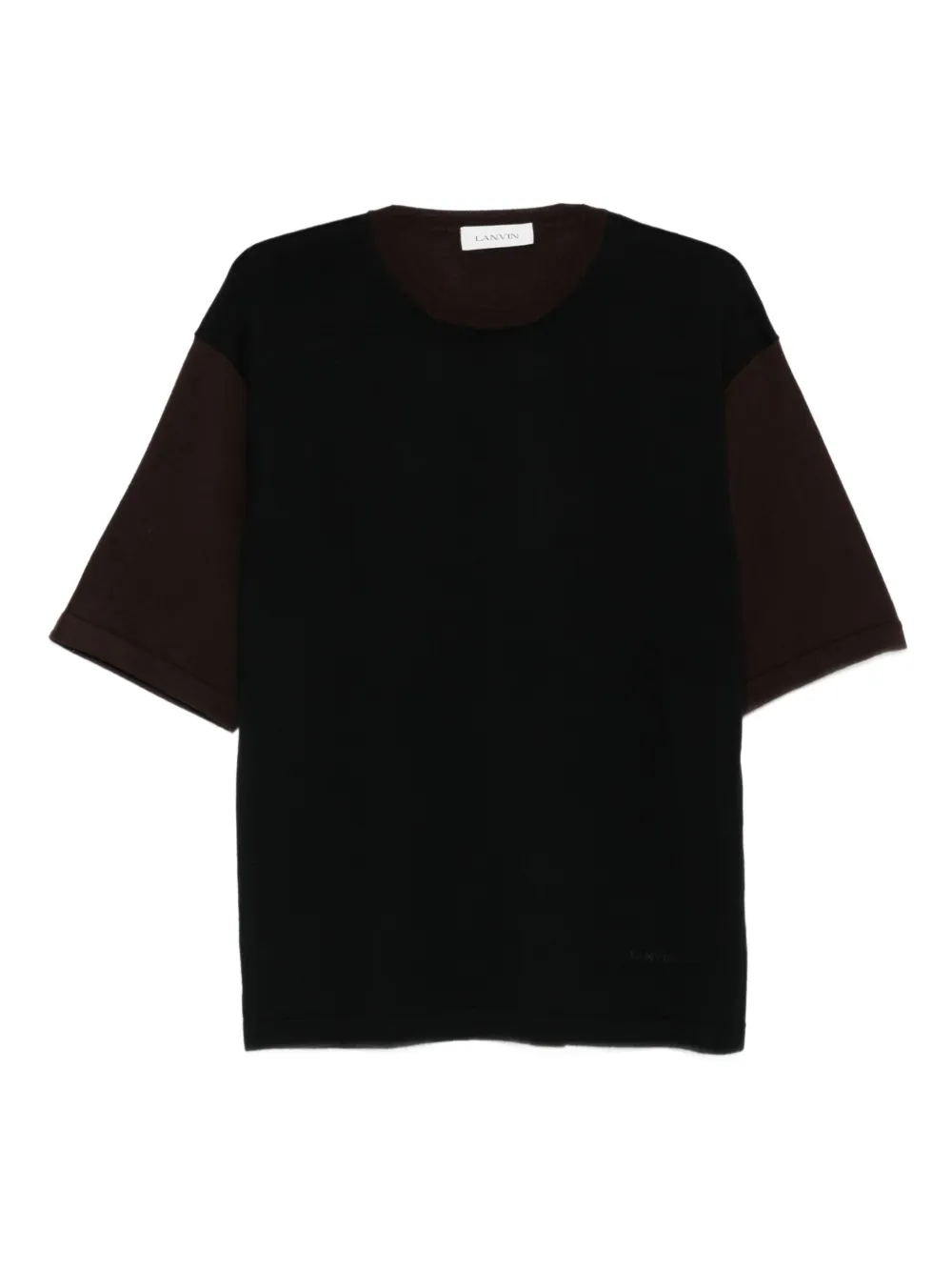 Lanvin colour-block short-sleeve T-shirt | Black | Image 1