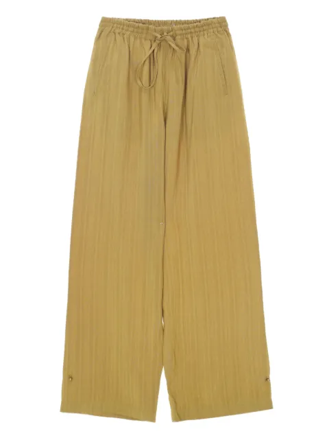 SAMUEL GUÌ YANG 抽绳系带条纹长裤