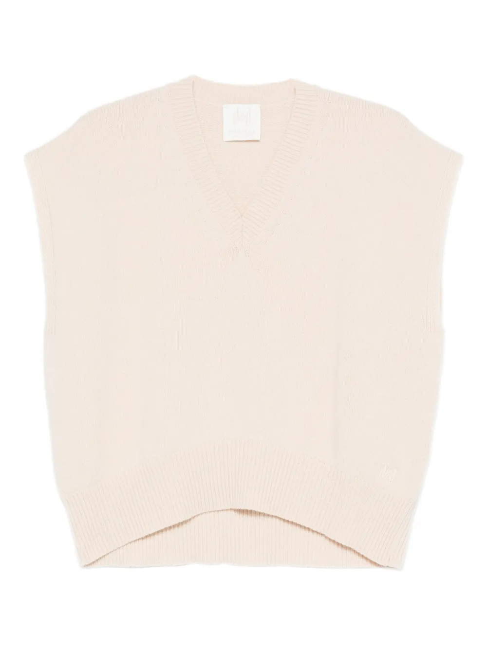 Marella V-neck sleeveless vest | Neutrals | Image 1