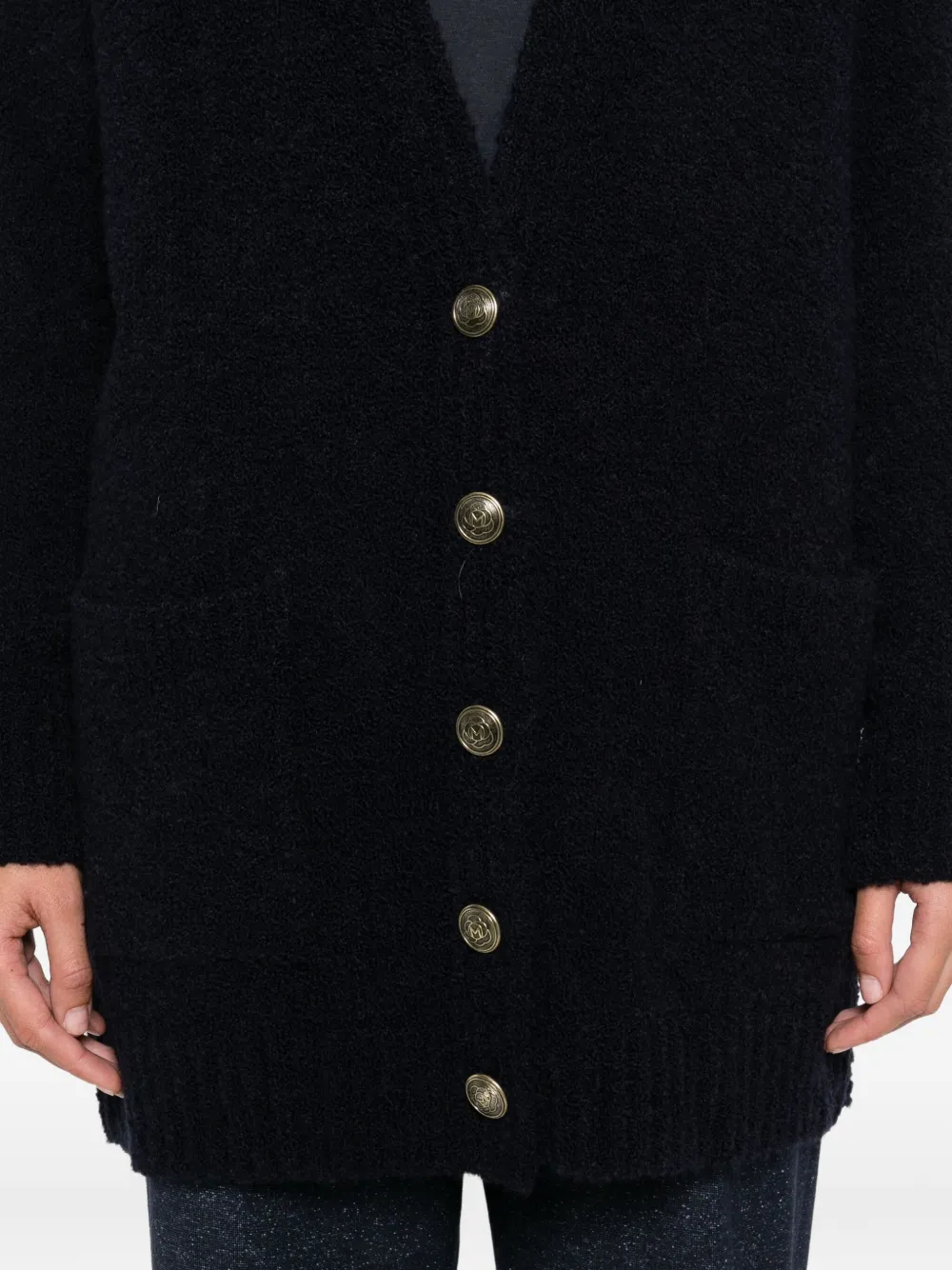 Marella Jhonny Button-up Cardigan In Blue