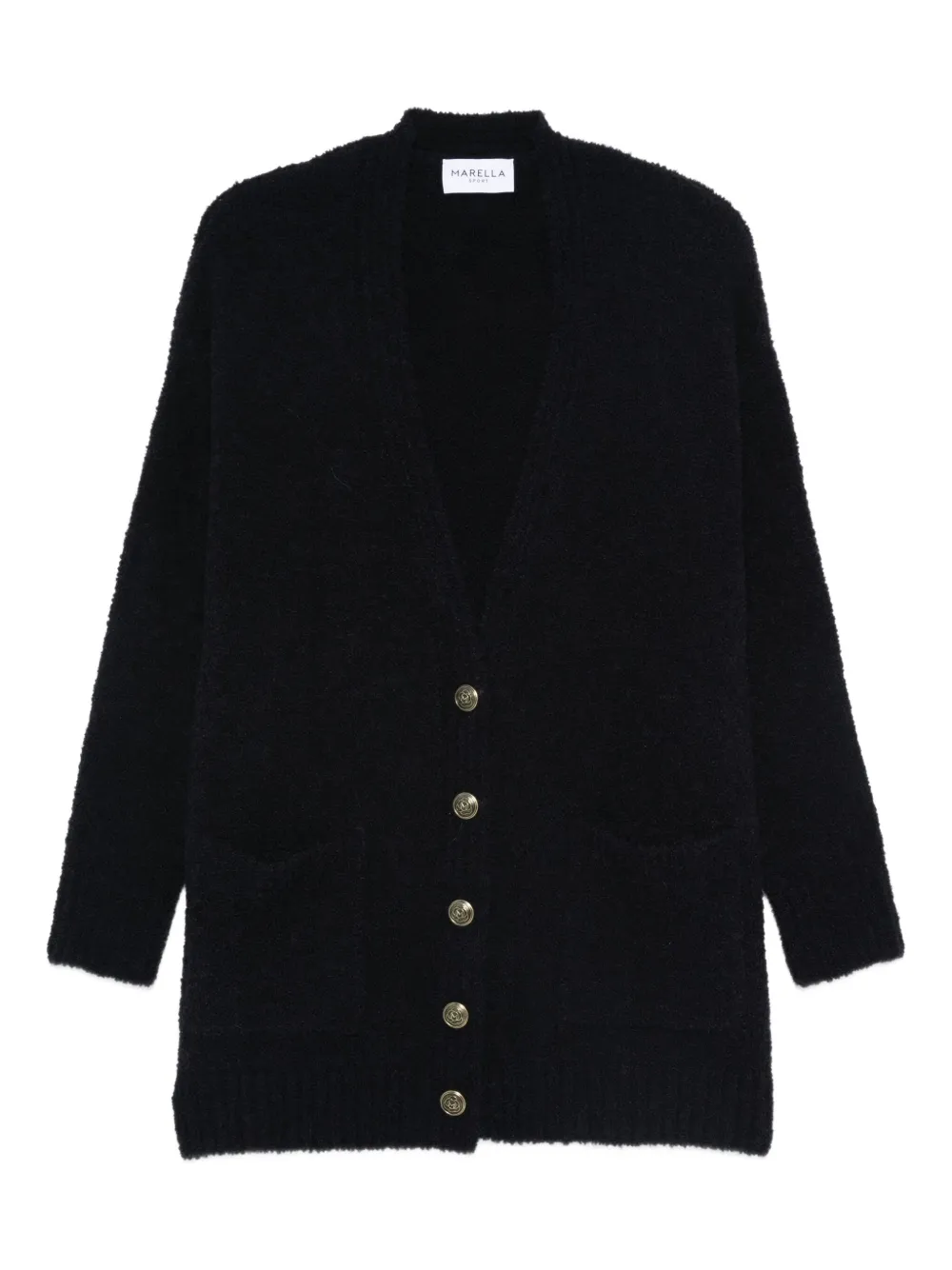 Marella Jhonny Button-up Cardigan In Blue