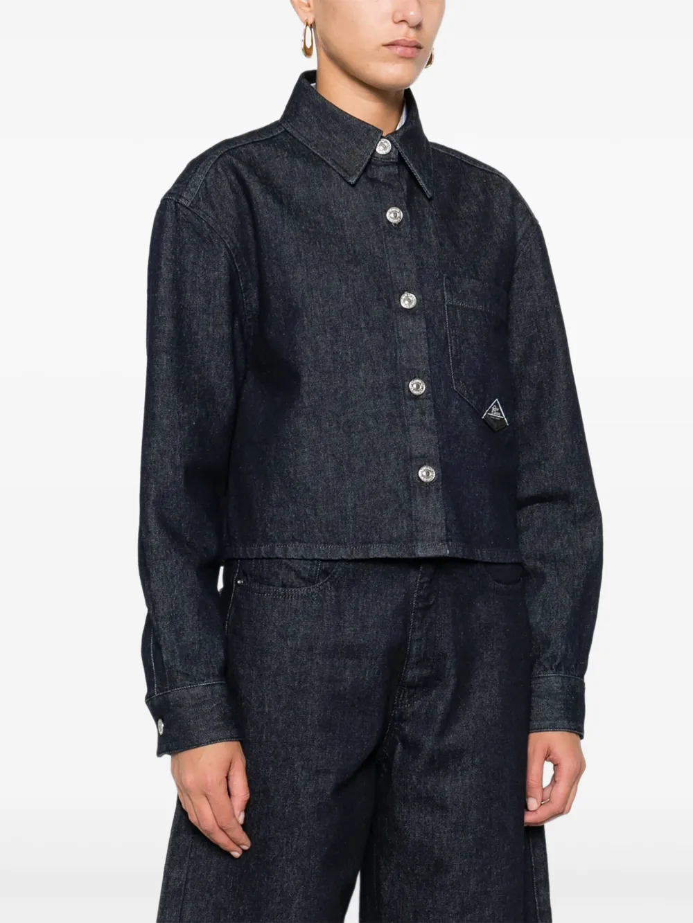 Roy Rogers Button-up Denim Jacket In Blue