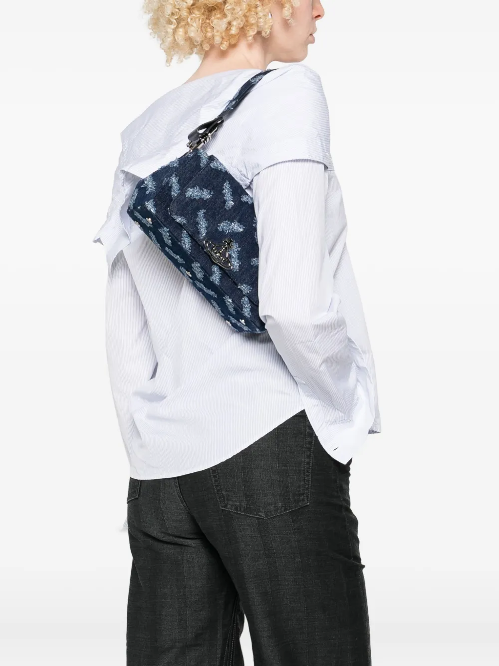 Vivienne Westwood Hazel kleine shopper - Blauw