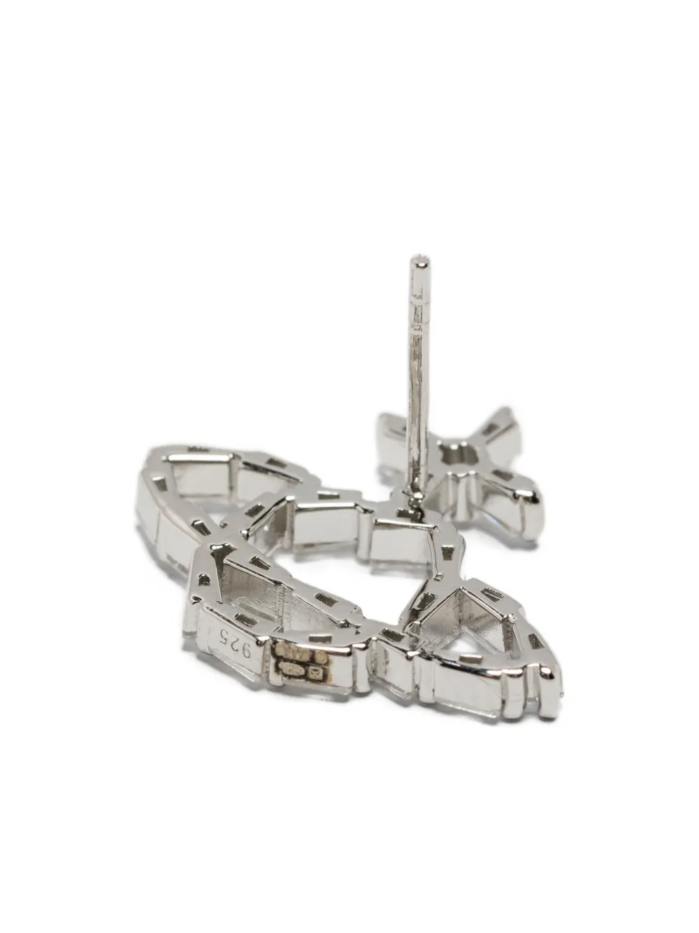 Vivienne Westwood Orb-logo Earrings In Metallic