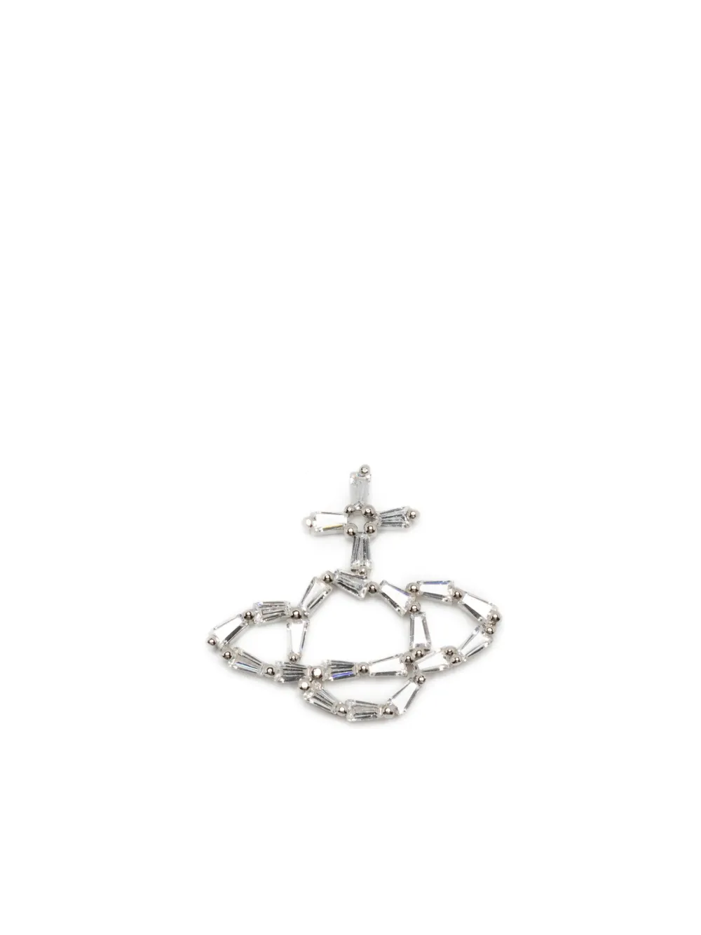 Vivienne Westwood Orb-logo Earrings In Metallic