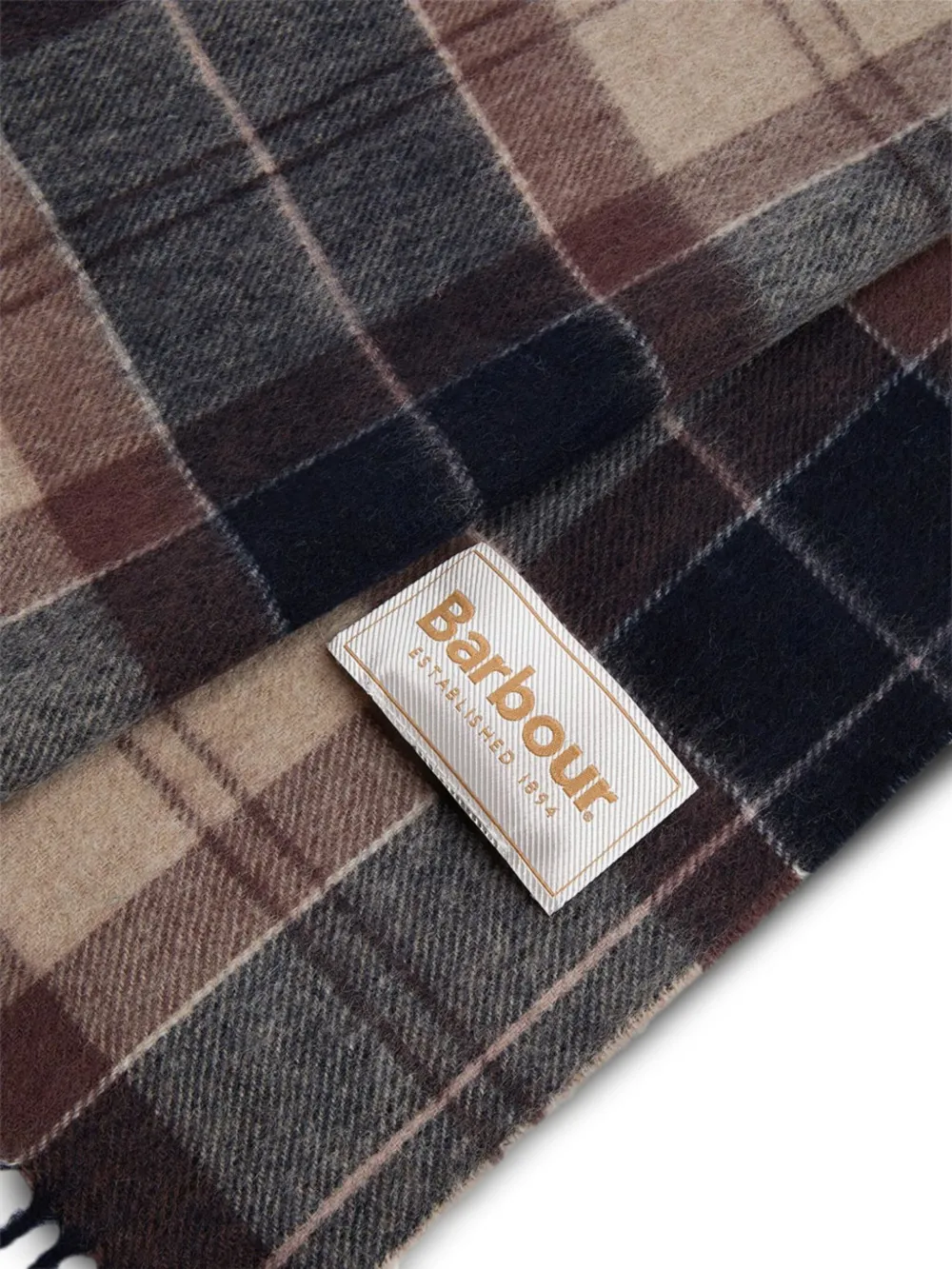 Barbour Tartan-fringed Scarf In Multi