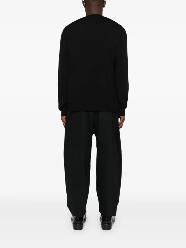 Comme Des Garçons Shirt Soccer Scarf Sweater | Black | FARFETCH