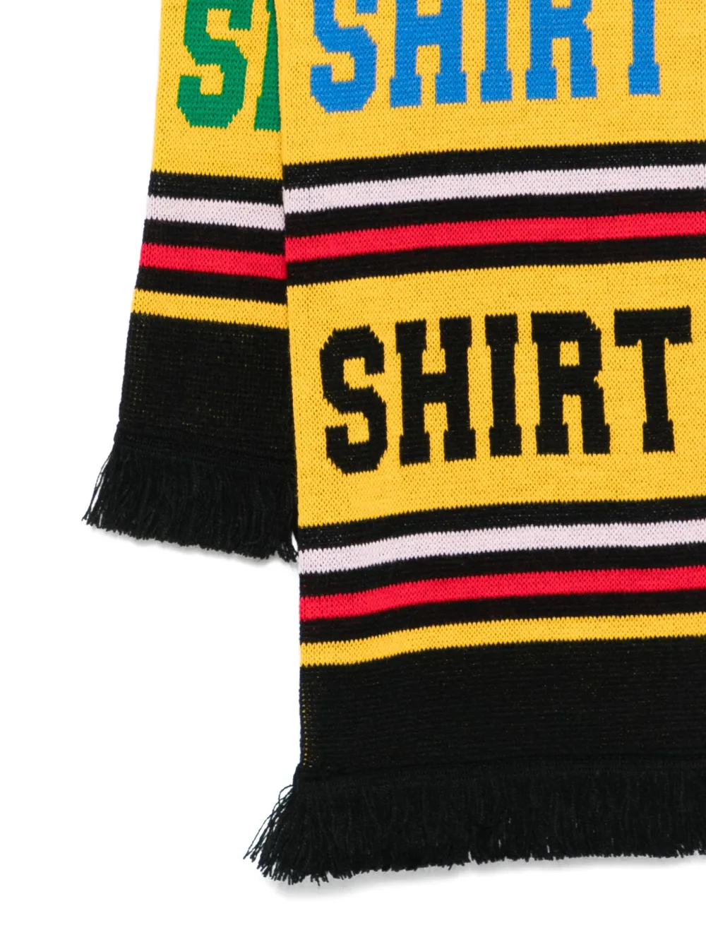 Comme Des Garçons Shirt Gestreepte sjaal Geel