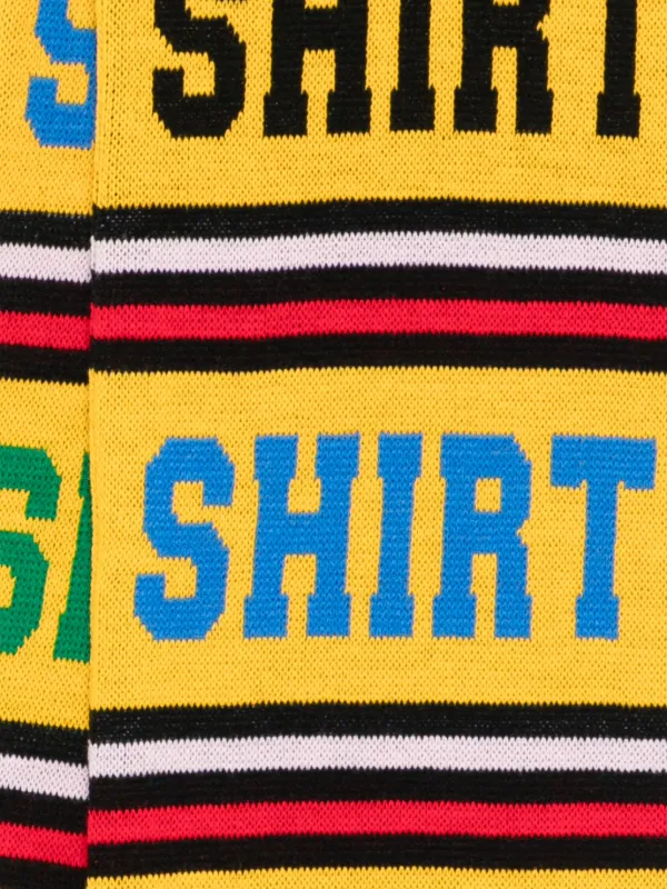 Comme Des Garçons Shirt shirt-striped Scarf | Yellow | FARFETCH AU