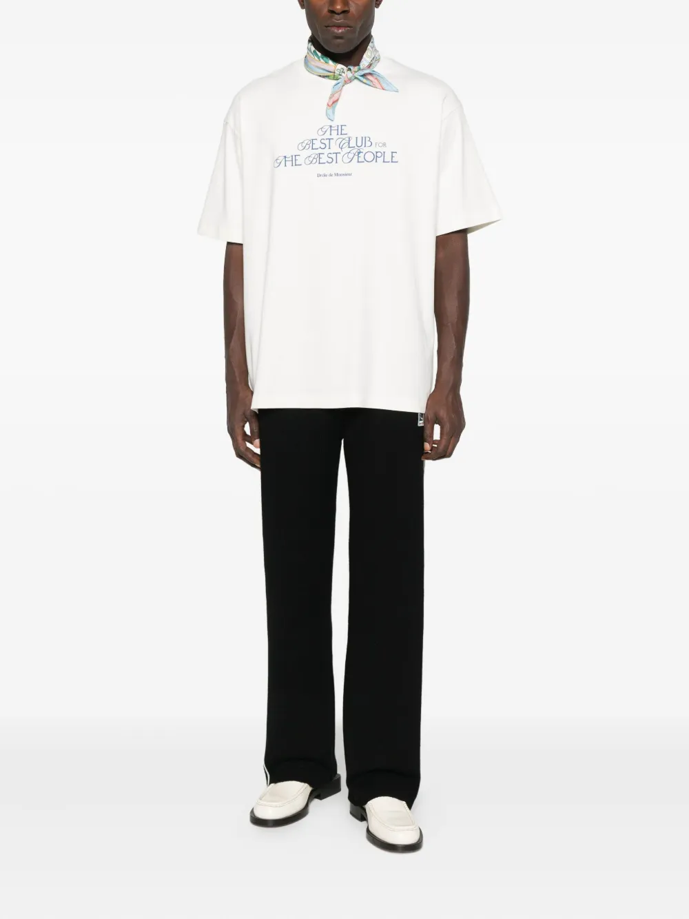 Drôle De Monsieur T-shirt met print - Beige