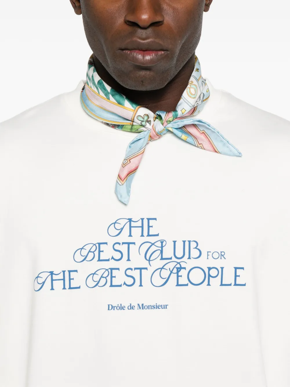 Drôle De Monsieur T-shirt met print Beige