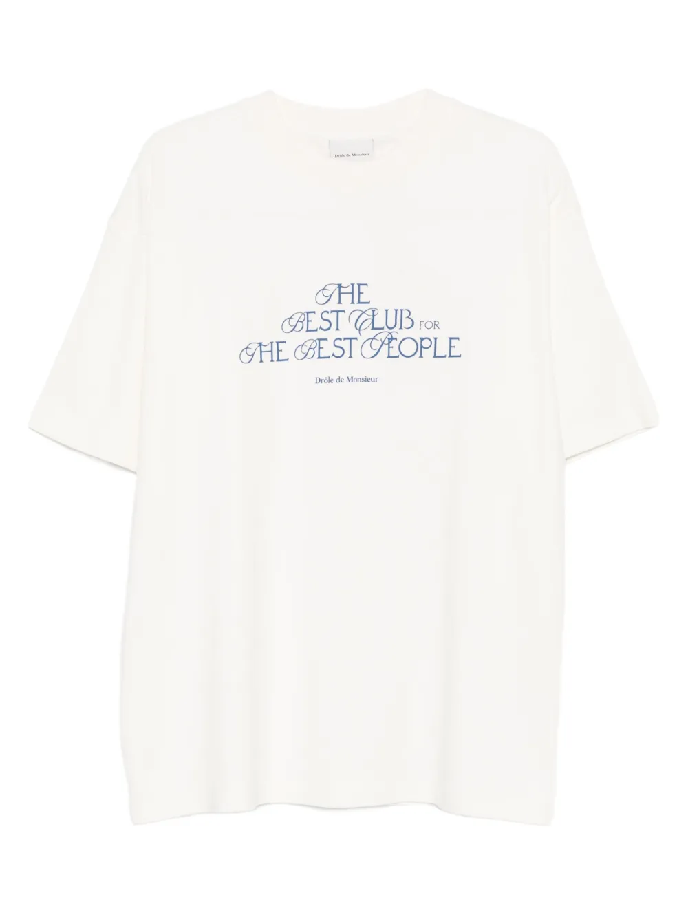 Drôle De Monsieur text-print T-shirt | Neutrals | Image 1