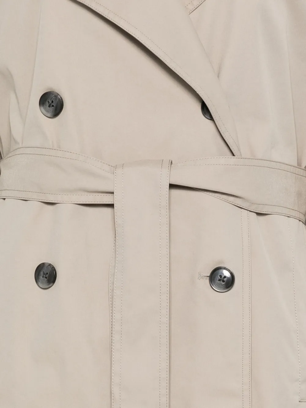 SAMSOE Jas met ceintuur Beige