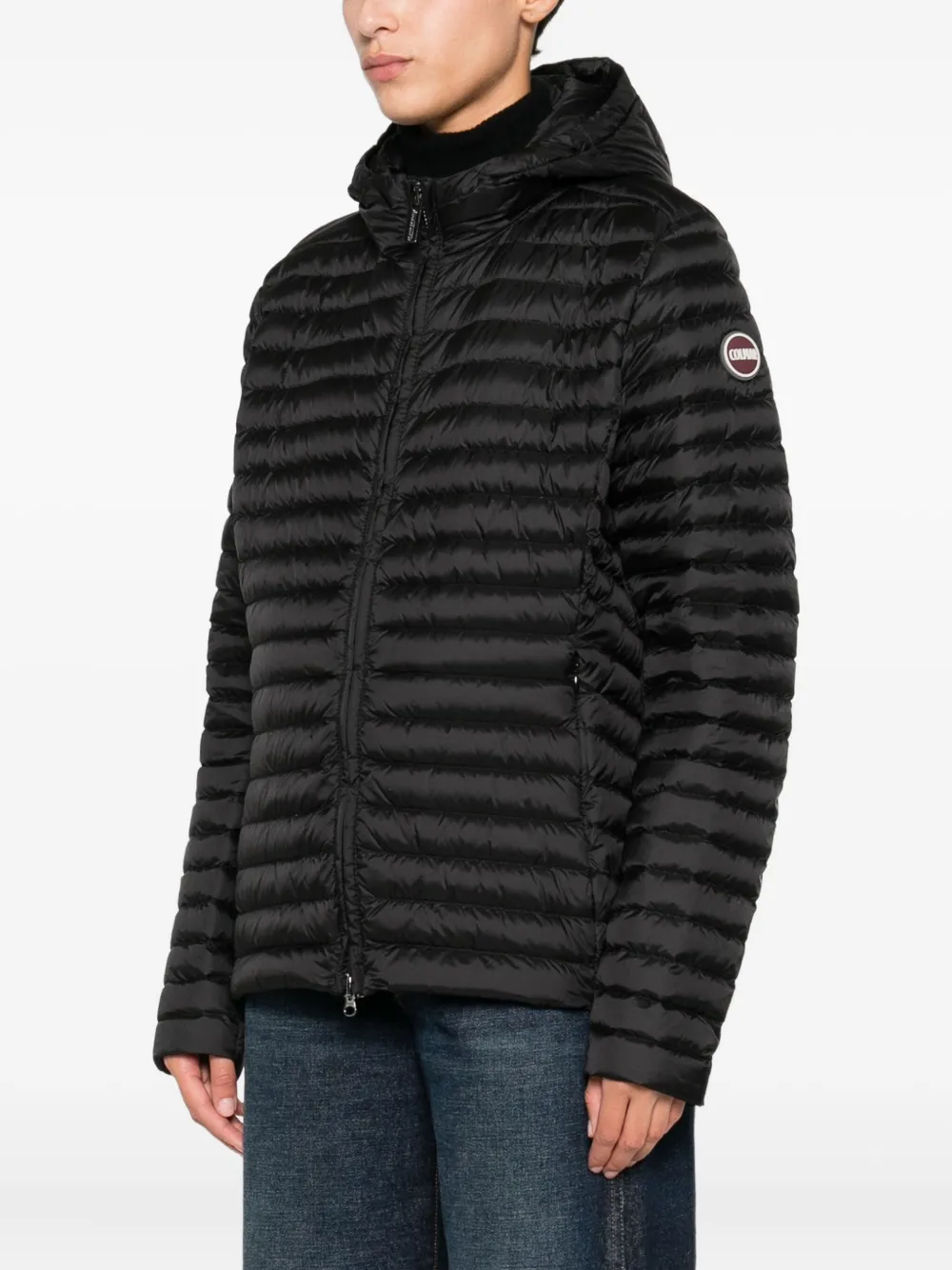 Colmar Quilted Hooded Jacket In Black