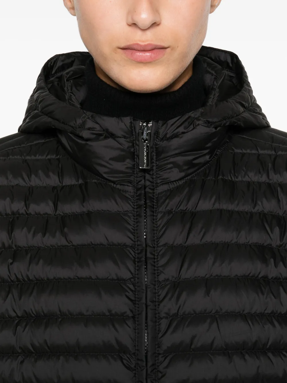 Colmar Quilted Hooded Jacket In Black