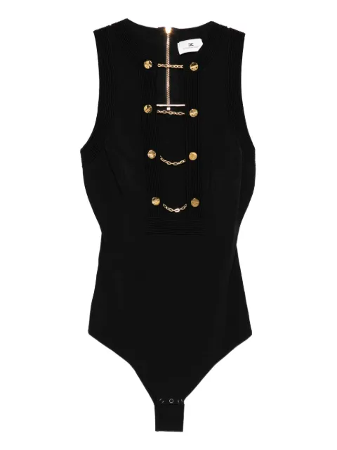 Elisabetta Franchi chain-embellished bodysuit