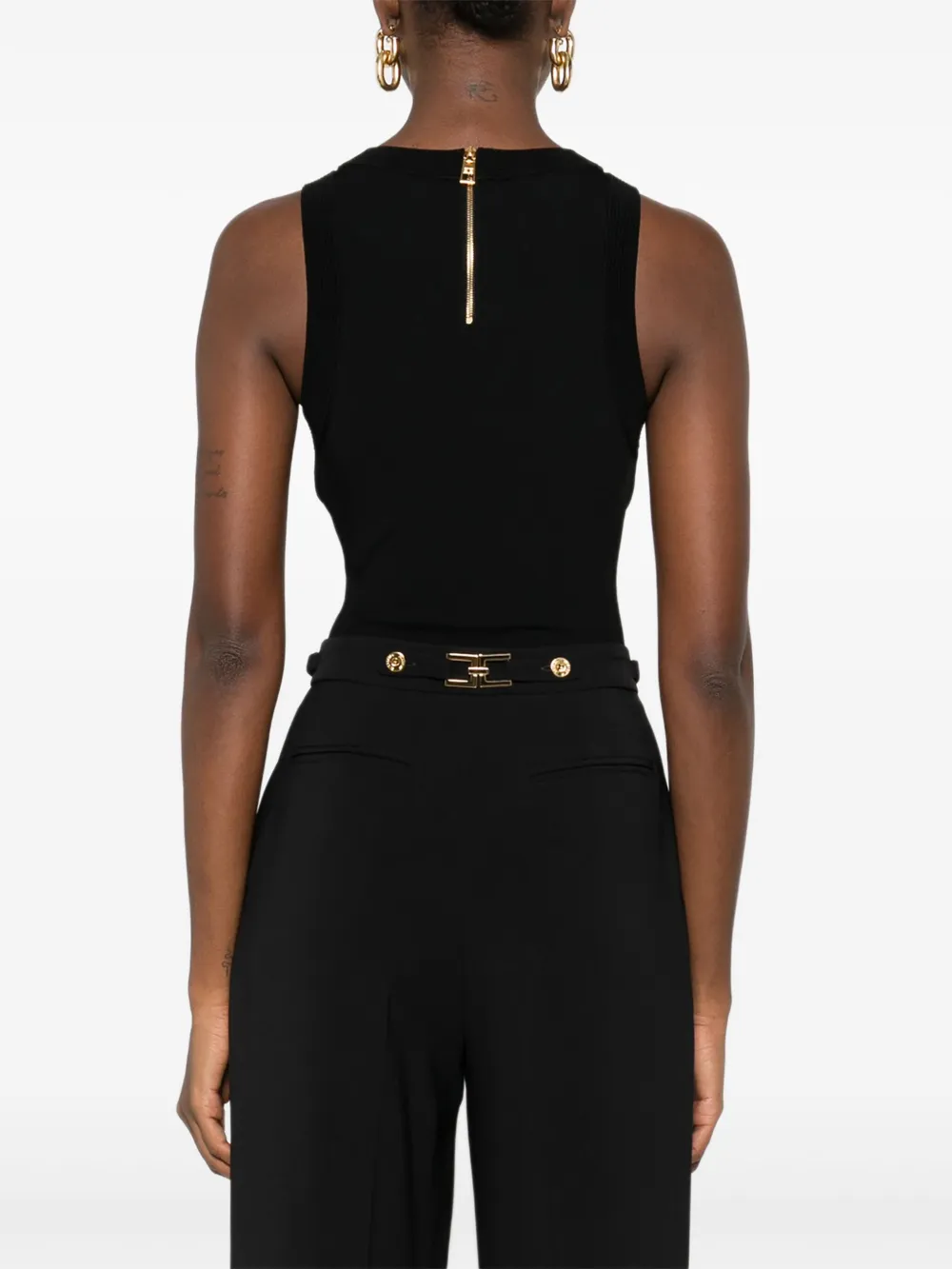 Chain-Embellished Bodysuit