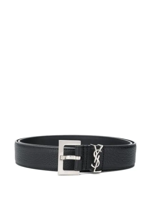 Saint Laurent Cassandre leather belt