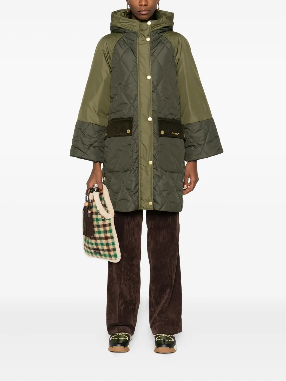 Barbour quilted hooded coat | Single Breasted Coats | Image 2