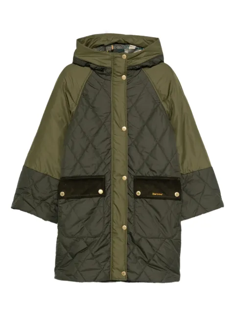 Barbour quilted hooded coat