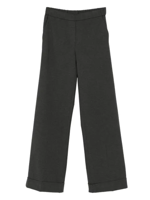 Le Tricot Perugia elasticated-waistband wide-leg trousers