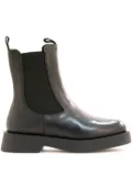 POEVE elastic-panel platform boots - Black