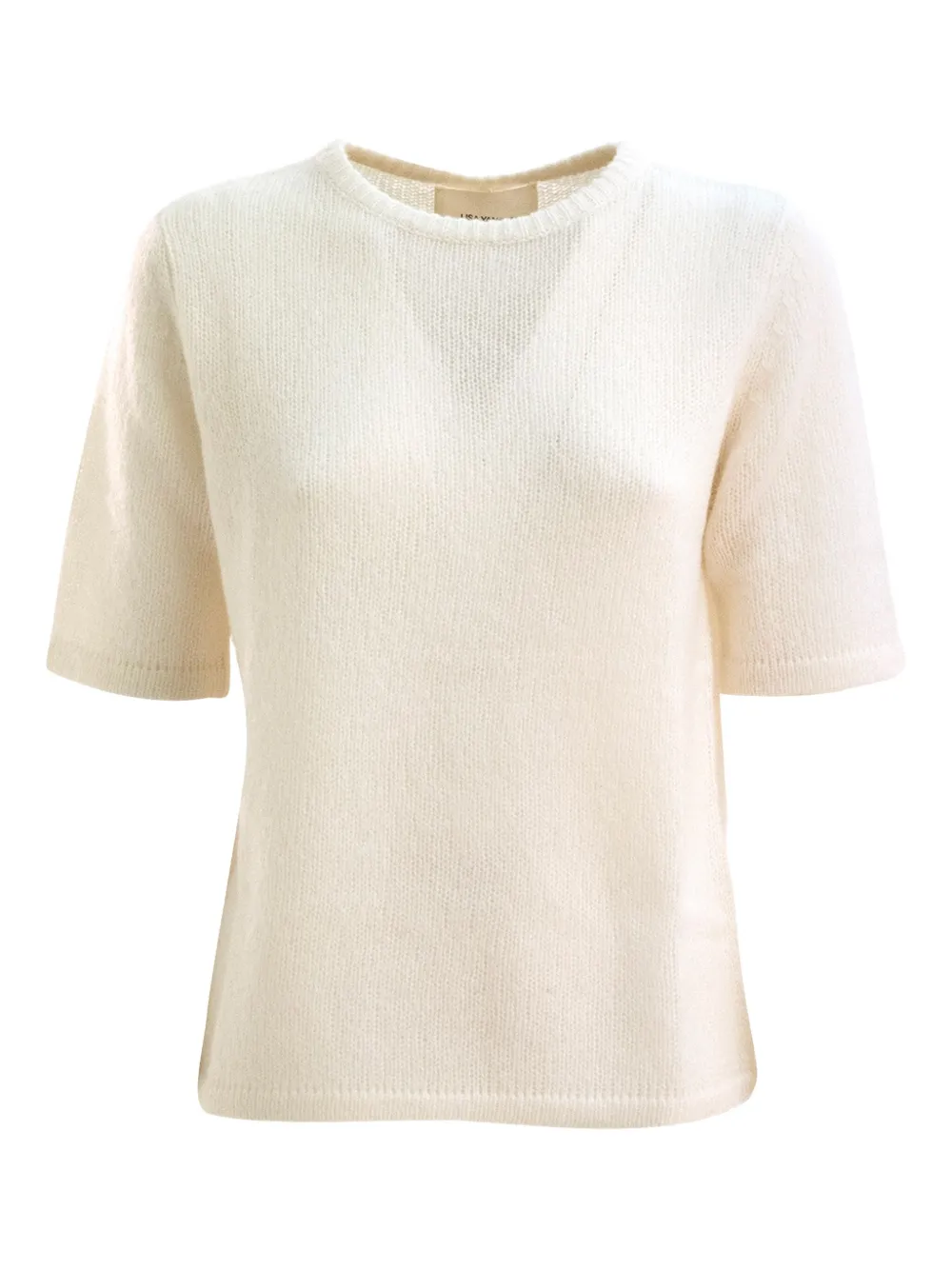 Lisa Yang short-sleeve knitted top | Neutrals | Image 1