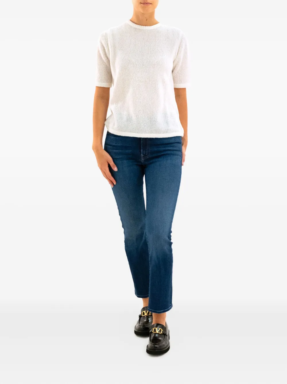 Lisa Yang short-sleeve knitted top | Knitted Tops | Image 2