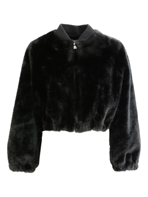 VALENTINI 1972 long-sleeve faux-fur bomber jacket