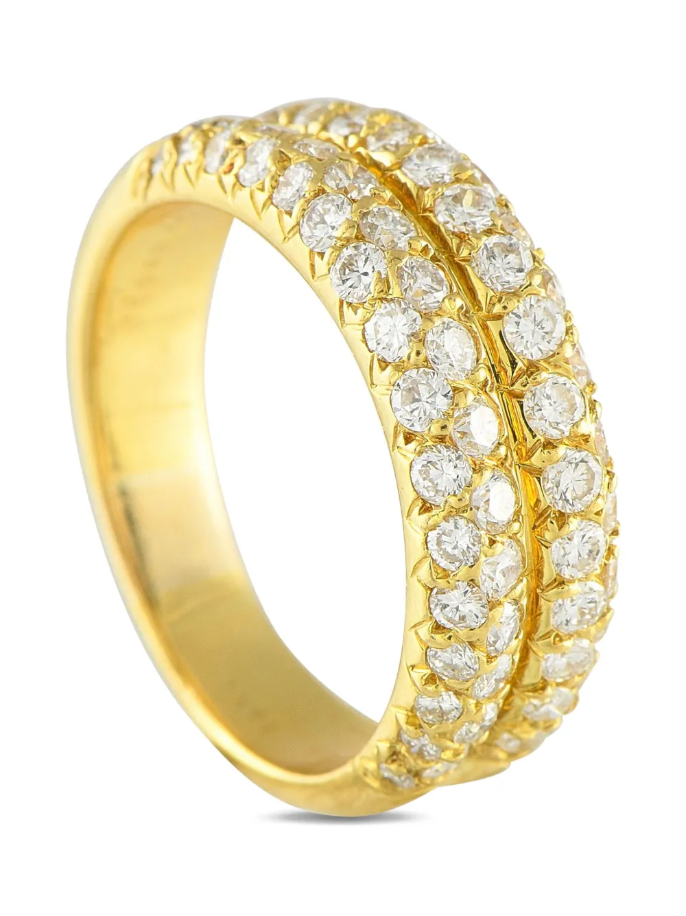 Pre-owned Van Cleef & Arpels 18k Yellow Gold Diamond Ring