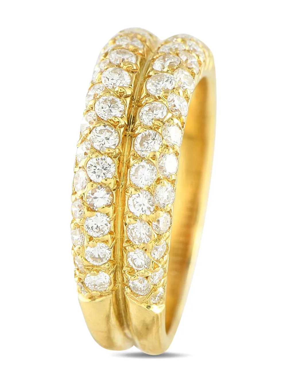 Pre-owned Van Cleef & Arpels 18k Yellow Gold Diamond Ring