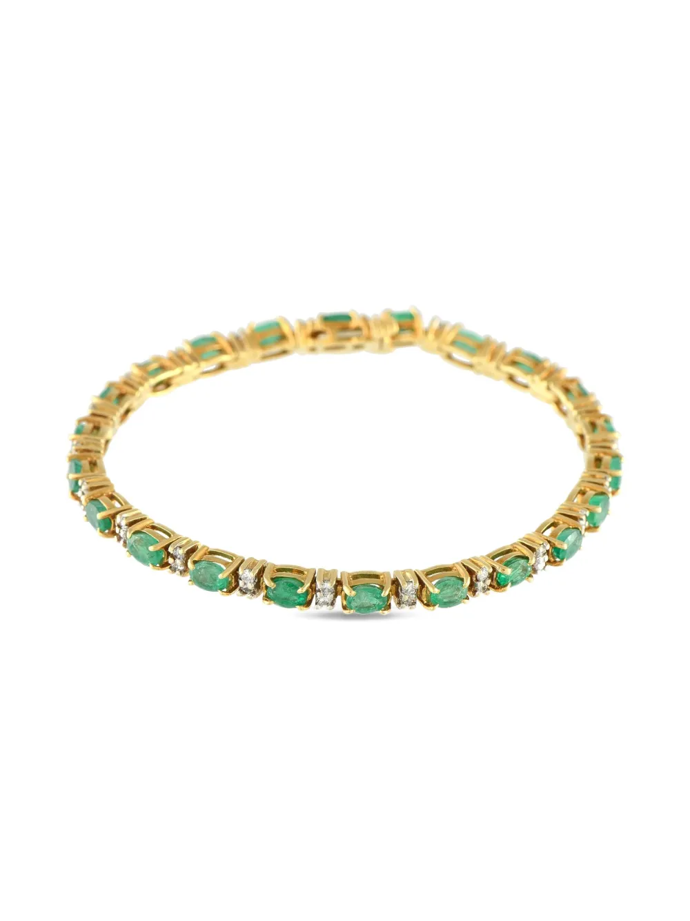 LB Exclusive 18K yellow gold emerald and diamond bracelet | Gold | Image 1