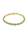 LB Exclusive 18K yellow gold emerald and diamond bracelet