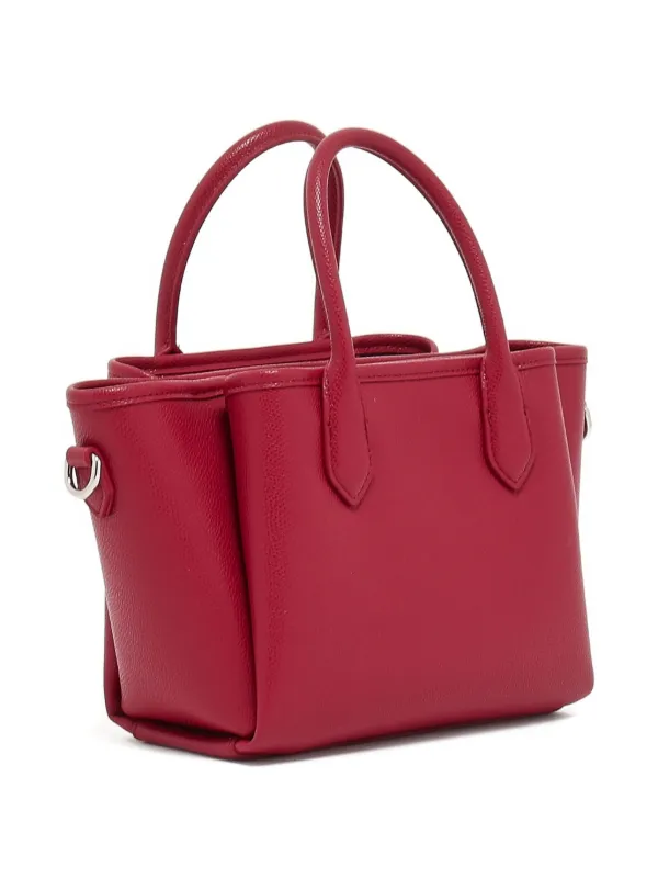 Emporio Armani レザーサッチェルバッグ | レッド | FARFETCH JP