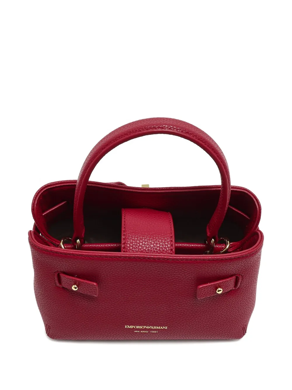 Emporio Armani Top-handle Satchel In Red
