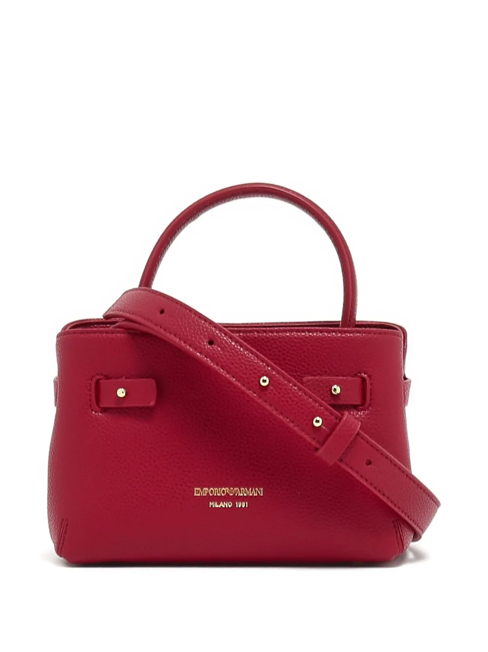 Emporio Armani Top-handle Satchel In Red