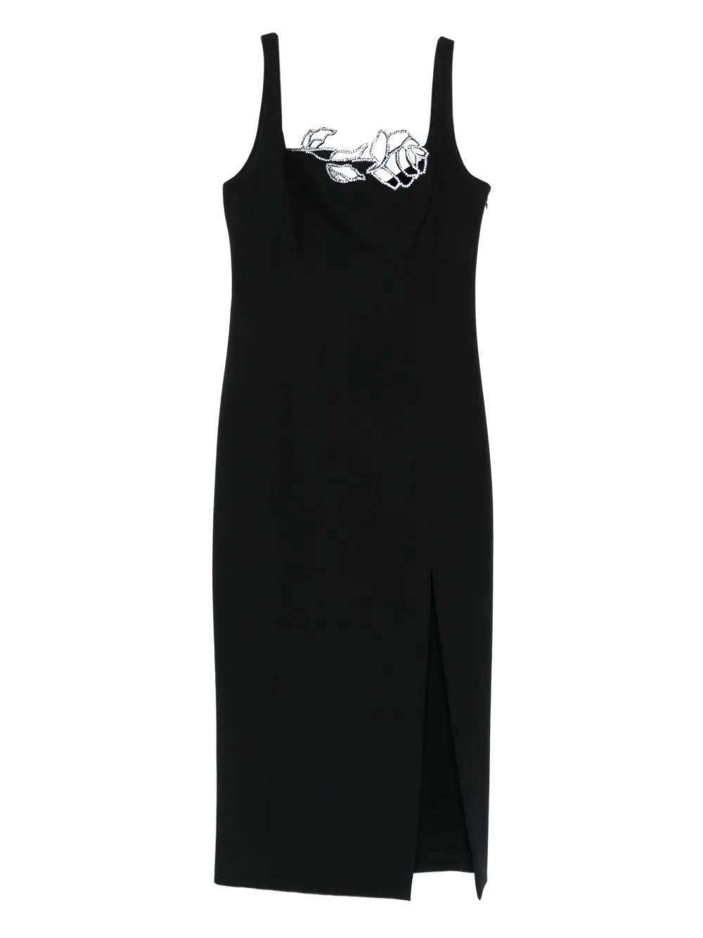 Blumarine rose-embellished dress | Black | Image 1