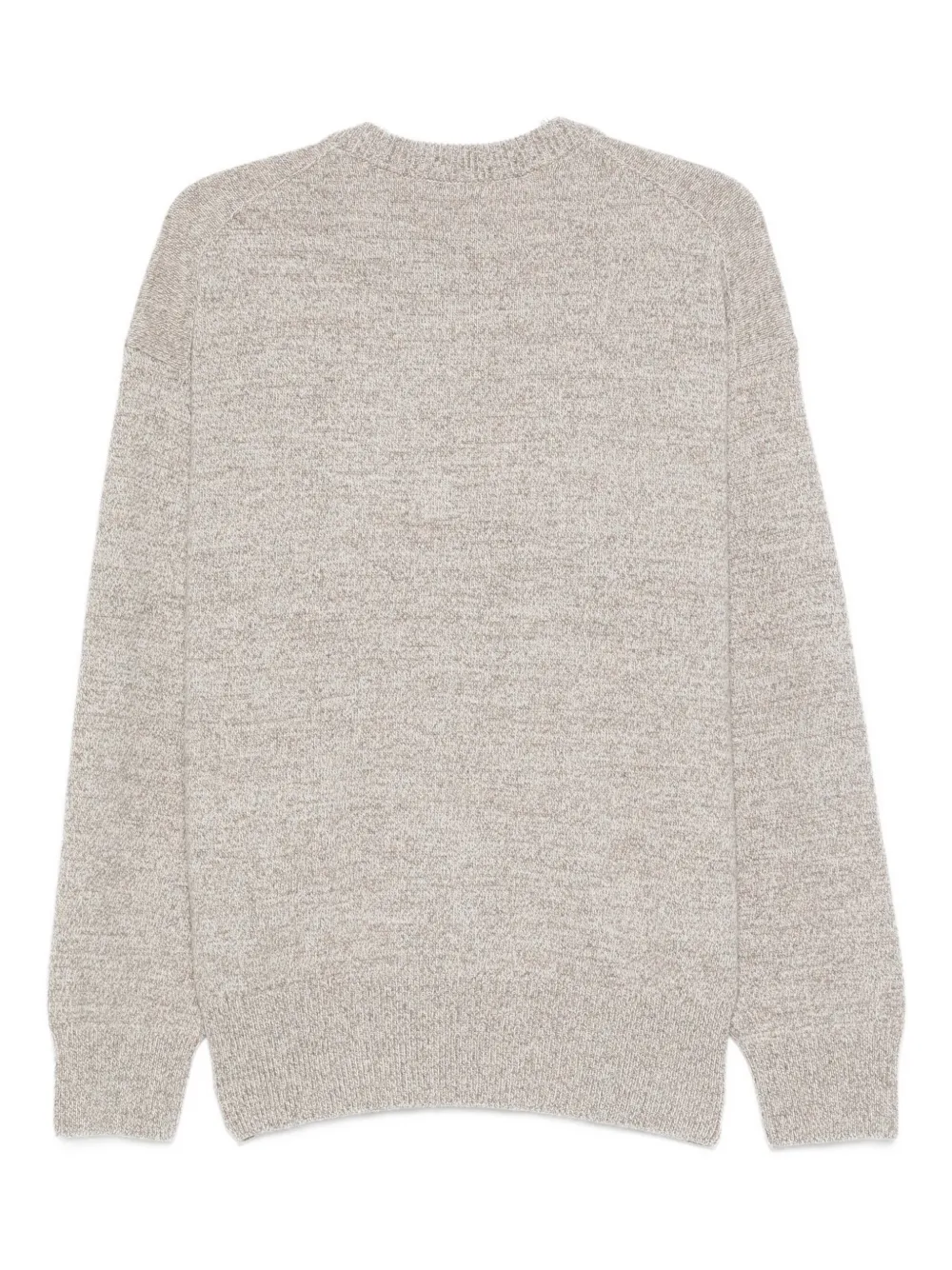 BOSS Wollen trui met spikkels - Beige