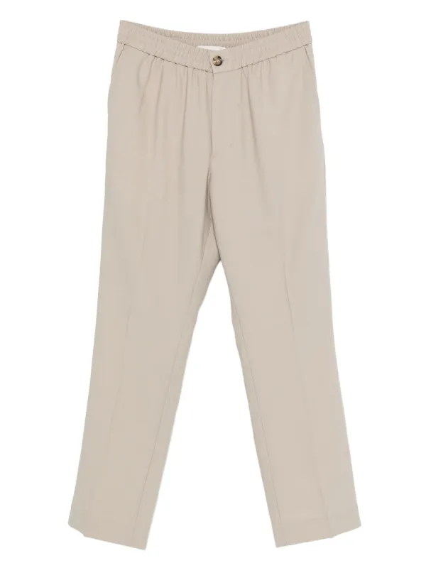 Ami Paris Elastic-waist Pants in Neutrals
