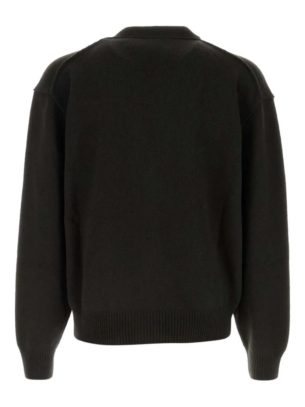 The Row Cashmere V-neck Sweater Long Sleeves In Brown