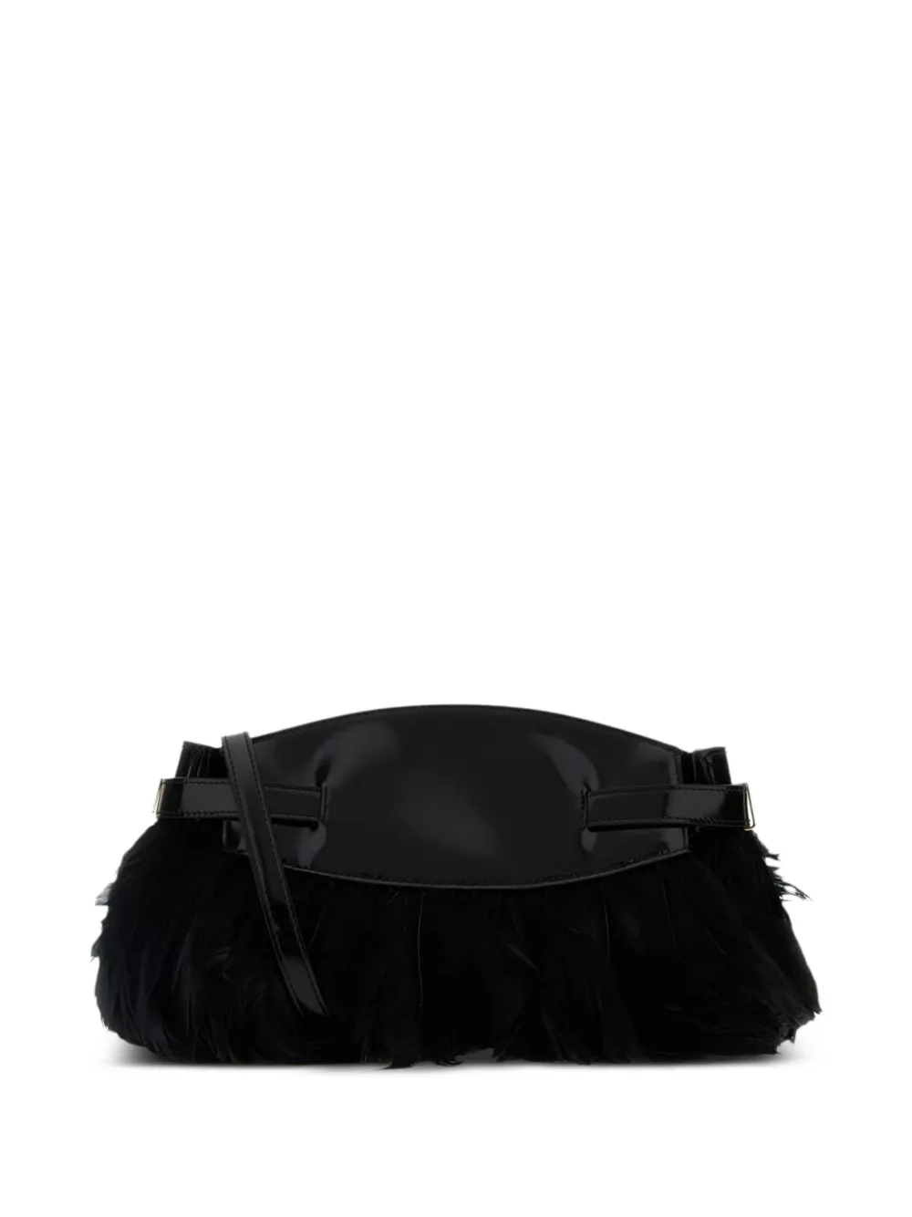 Ferragamo leather feather clutch | Image 2