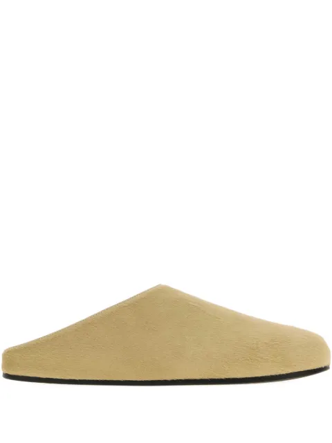 The Row Hudson leather slippers