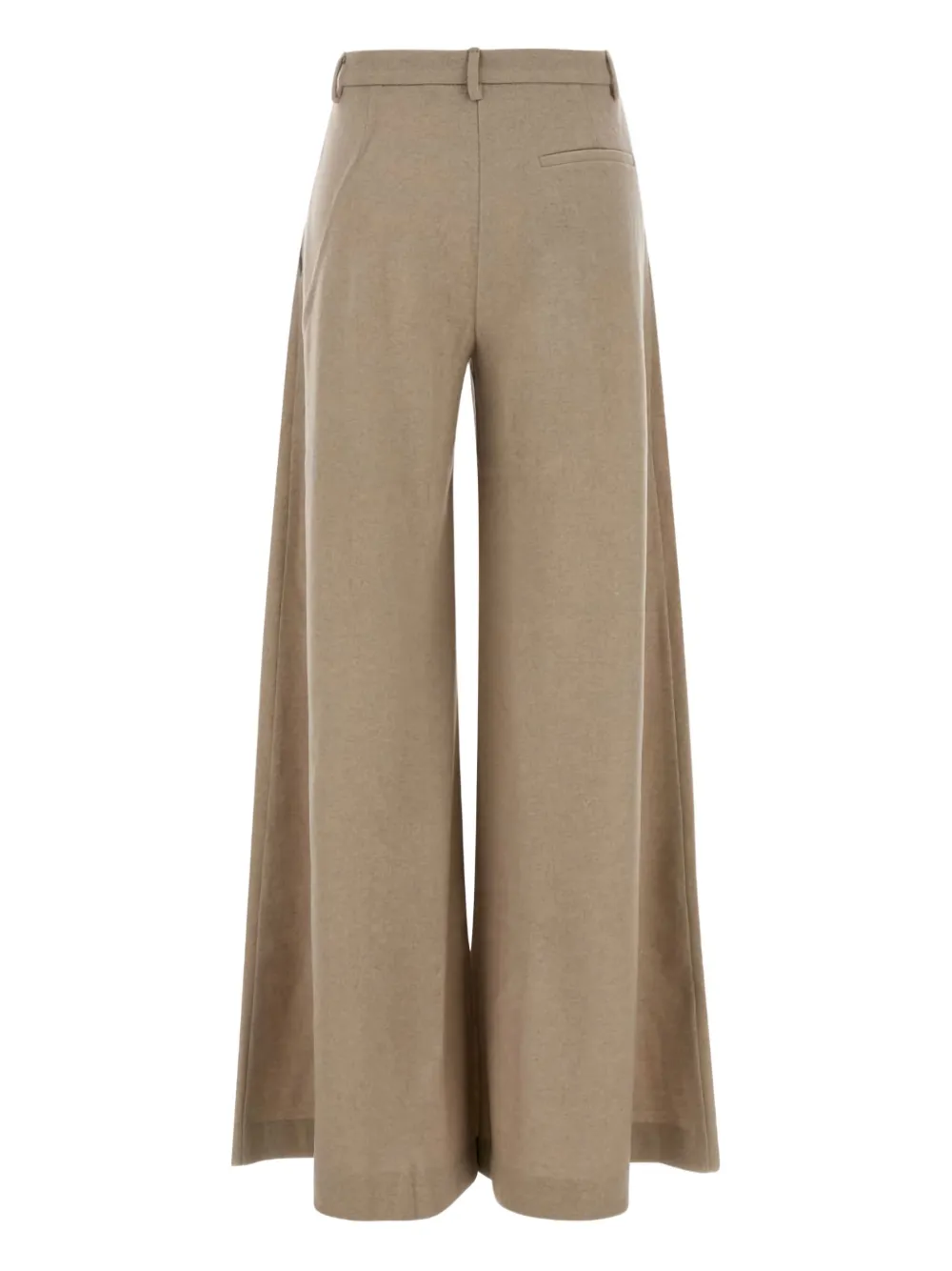 THE ANDAMANE Wollen plooibroek - Beige