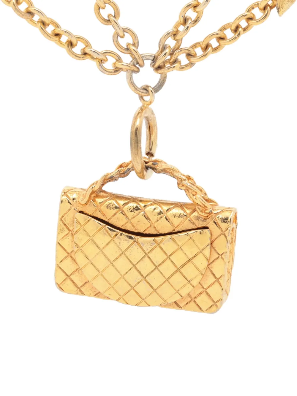 Pre-owned Chanel 1970-1990 Classic Flap Chain Necklace In Gold