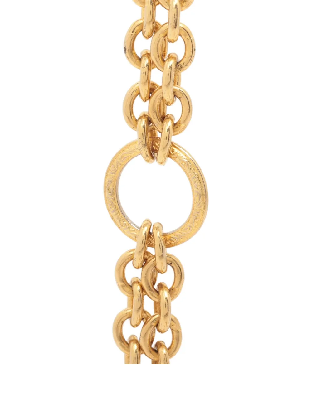 Pre-owned Chanel 1970-1990 Classic Flap Chain Necklace In Gold