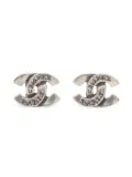 CHANEL Pre-Owned 1999 interlocking-CC clip-on earrings - Silver