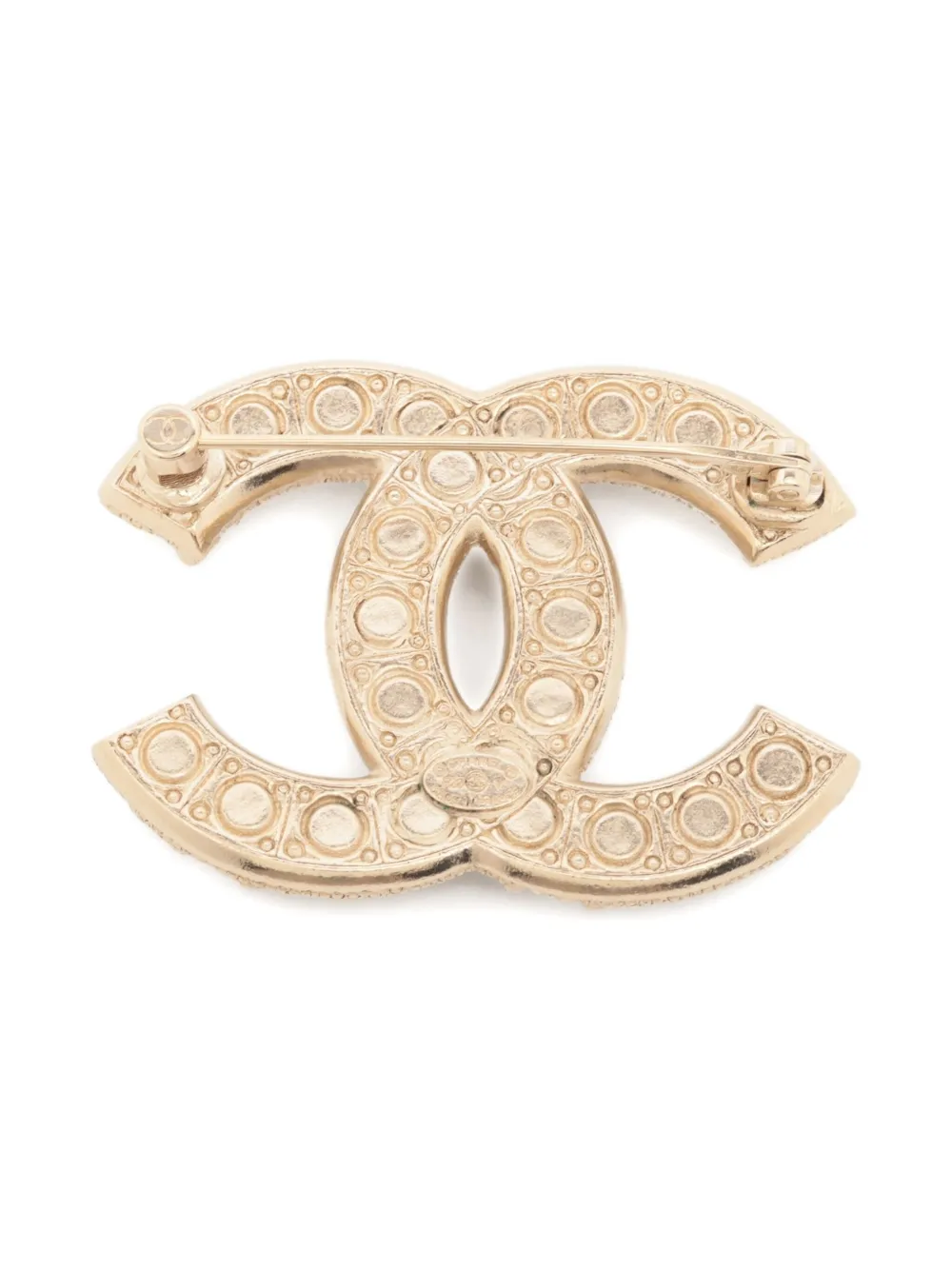 CHANEL Pre-Owned 2022 pearl-embellishment brooch | Image 2