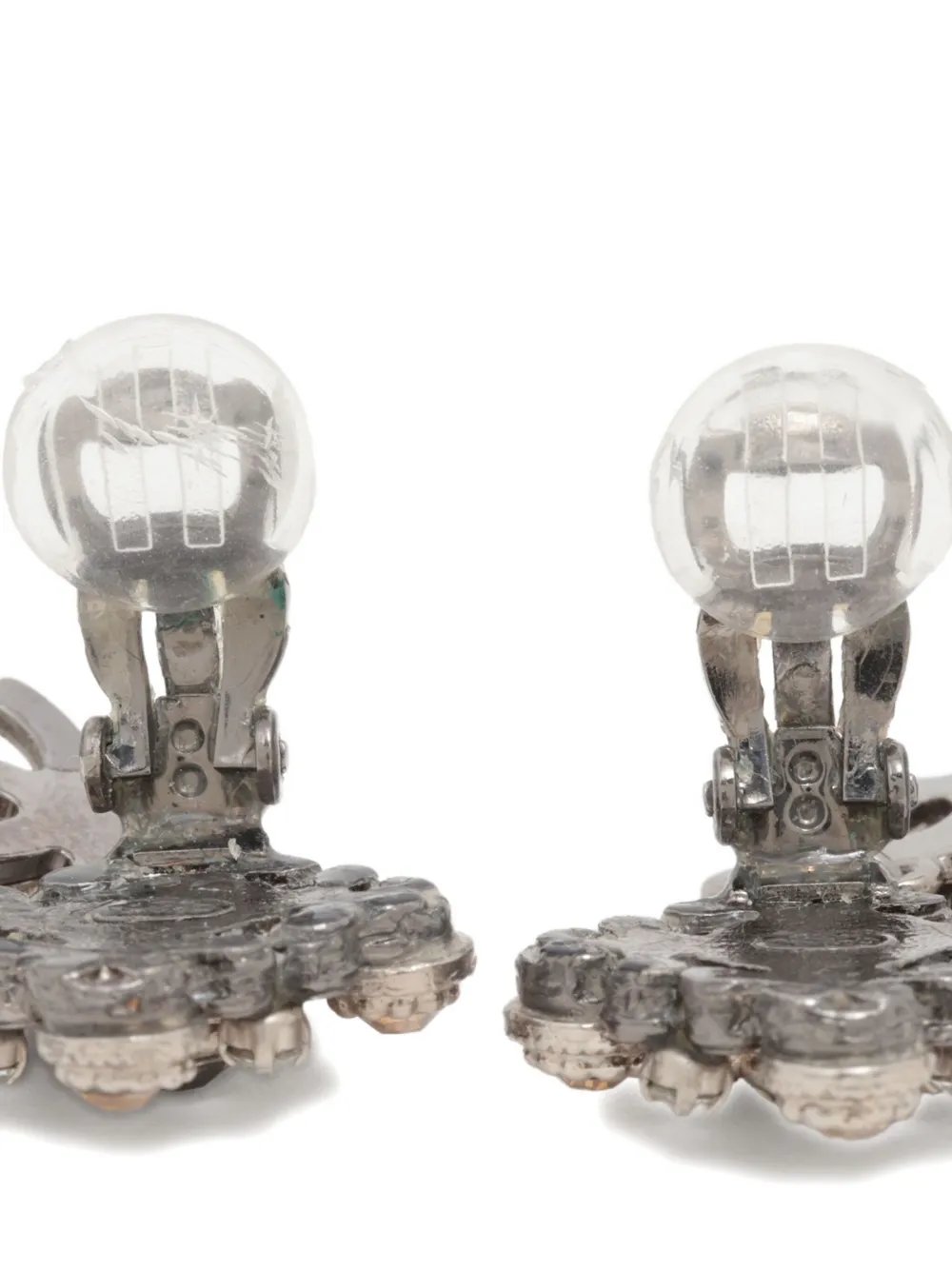 CHANEL Pre-Owned 2008 crystal-embellishment earrings | Image 2